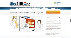 Desktop Screenshot of likebillions.com