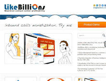 Tablet Screenshot of likebillions.com